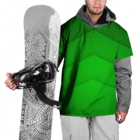 Накидка на куртку 3D с принтом Зеленые полосы в Тюмени, 100% полиэстер |  | Тематика изображения на принте: абстракция | геометрия | зеленый | модные.мода | пирамиды | полосы.линии | тренды | треугольники | узоры