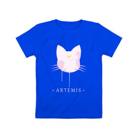 Детская футболка хлопок с принтом Artemis в Тюмени, 100% хлопок | круглый вырез горловины, полуприлегающий силуэт, длина до линии бедер | anime | sailor moon | аниме | сейлор мун