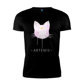 Мужская футболка премиум с принтом Artemis в Тюмени, 92% хлопок, 8% лайкра | приталенный силуэт, круглый вырез ворота, длина до линии бедра, короткий рукав | anime | sailor moon | аниме | сейлор мун