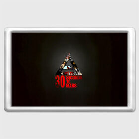 Магнит 45*70 с принтом Группа 30 Seconds to Mars в Тюмени, Пластик | Размер: 78*52 мм; Размер печати: 70*45 | Тематика изображения на принте: 