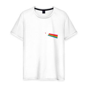 Мужская футболка хлопок с принтом Dark side of the moon в Тюмени, 100% хлопок | прямой крой, круглый вырез горловины, длина до линии бедер, слегка спущенное плечо. | anime | sailor moon | аниме | сейлор мун