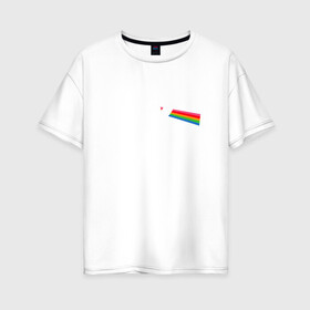 Женская футболка хлопок Oversize с принтом Dark side of the moon в Тюмени, 100% хлопок | свободный крой, круглый ворот, спущенный рукав, длина до линии бедер
 | anime | sailor moon | аниме | сейлор мун