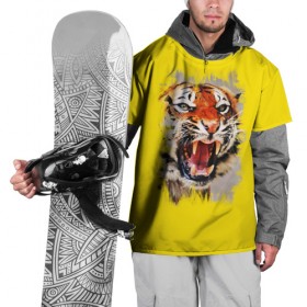 Накидка на куртку 3D с принтом Tiger art в Тюмени, 100% полиэстер |  | Тематика изображения на принте: 