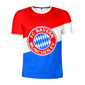 Мужская футболка 3D спортивная с принтом FC Bayern 2018 Colors в Тюмени, 100% полиэстер с улучшенными характеристиками | приталенный силуэт, круглая горловина, широкие плечи, сужается к линии бедра | Тематика изображения на принте: bayern | fly fc | бавария | спорт | футбольный клуб