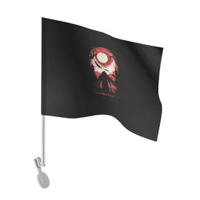 Флаг для автомобиля с принтом And so the Nightly Hunt begins в Тюмени, 100% полиэстер | Размер: 30*21 см | дарк солс
