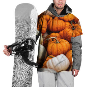 Накидка на куртку 3D с принтом тыквы в Тюмени, 100% полиэстер |  | Тематика изображения на принте: halloween | дача | овощи | октябрь | оранжевый | осень | сентябрь | тыква | хеллуин