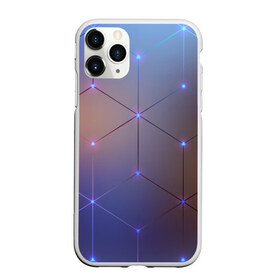 Чехол для iPhone 11 Pro матовый с принтом НЕЙРОННАЯ СЕТЬ в Тюмени, Силикон |  | abstraction | geometry | hexagon | neon | neuronet | paints | stripes | texture | triangle | абстракция | брызги | геометрия | краски | нейросеть | неон | неоновый | соты | текстура