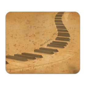 Коврик прямоугольный с принтом Клавиши пианино в Тюмени, натуральный каучук | размер 230 х 185 мм; запечатка лицевой стороны | для | до | клавиши | ля | мелодия | ми | музыка | музыканта | ноты | оркестр | пианино | подарок | ре | рояль | си | соль | стан | фа