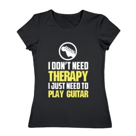 Женская футболка хлопок с принтом Play guitar в Тюмени, 100% хлопок | прямой крой, круглый вырез горловины, длина до линии бедер, слегка спущенное плечо | bon jovi | бон | бон джови | глэм | группа | джови | джон | рок | хард