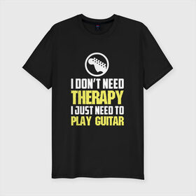 Мужская футболка премиум с принтом Play guitar в Тюмени, 92% хлопок, 8% лайкра | приталенный силуэт, круглый вырез ворота, длина до линии бедра, короткий рукав | bon jovi | бон | бон джови | глэм | группа | джови | джон | рок | хард