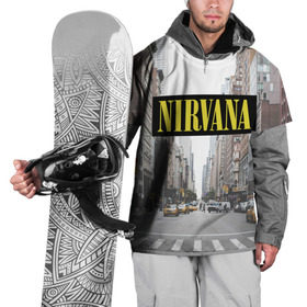 Накидка на куртку 3D с принтом Nirvana в Тюмени, 100% полиэстер |  | Тематика изображения на принте: nirvana