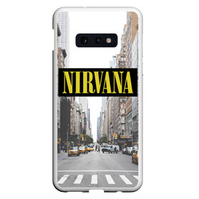 Чехол для Samsung S10E с принтом Nirvana в Тюмени, Силикон | Область печати: задняя сторона чехла, без боковых панелей | nirvana