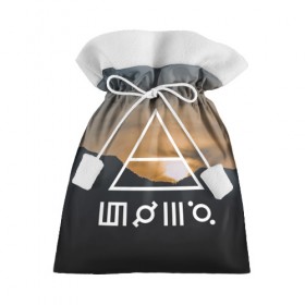 Подарочный 3D мешок с принтом 30 StM в Тюмени, 100% полиэстер | Размер: 29*39 см | Тематика изображения на принте: 30 seconds to mars