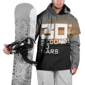 Накидка на куртку 3D с принтом 30 StM 2 в Тюмени, 100% полиэстер |  | 30 seconds to mars