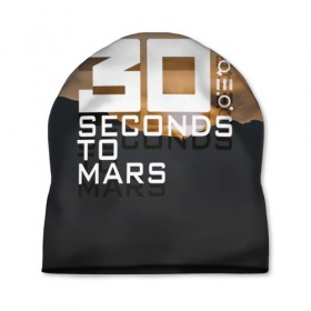 Шапка 3D с принтом 30 StM 2 в Тюмени, 100% полиэстер | универсальный размер, печать по всей поверхности изделия | 30 seconds to mars