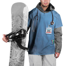 Накидка на куртку 3D с принтом Костюм врача в Тюмени, 100% полиэстер |  | Тематика изображения на принте: больница | врач | градусник | доктор | интерн | клиника | медбрат | медсестра | поликлиника | стетоскоп | фонендоскоп