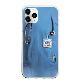 Чехол для iPhone 11 Pro матовый с принтом Костюм врача в Тюмени, Силикон |  | больница | врач | градусник | доктор | интерн | клиника | медбрат | медсестра | поликлиника | стетоскоп | фонендоскоп