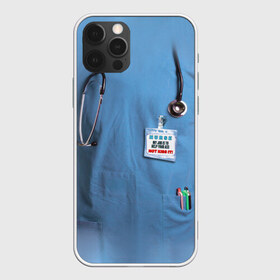 Чехол для iPhone 12 Pro Max с принтом Костюм врача в Тюмени, Силикон |  | больница | врач | градусник | доктор | интерн | клиника | медбрат | медсестра | поликлиника | стетоскоп | фонендоскоп