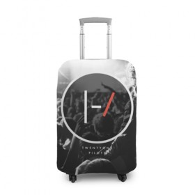 Чехол для чемодана 3D с принтом Top в Тюмени, 86% полиэфир, 14% спандекс | двустороннее нанесение принта, прорези для ручек и колес | twenty one pilots