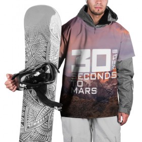 Накидка на куртку 3D с принтом 30 Seconds to Mars в Тюмени, 100% полиэстер |  | 