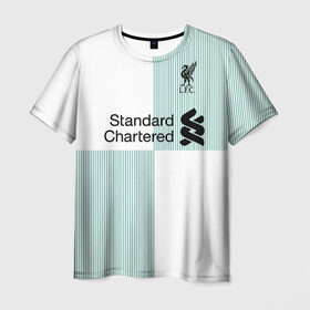 Мужская футболка 3D с принтом Sturridge away 2018 в Тюмени, 100% полиэфир | прямой крой, круглый вырез горловины, длина до линии бедер | apl | champions | daniel | england | league | liverpool | sturridge