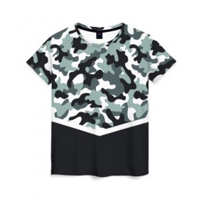 Женская футболка 3D с принтом Army style в Тюмени, 100% полиэфир ( синтетическое хлопкоподобное полотно) | прямой крой, круглый вырез горловины, длина до линии бедер | army style | армия | военный | камуфляж | милитари | тренд