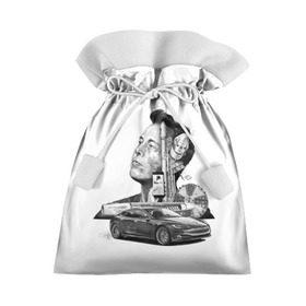 Подарочный 3D мешок с принтом Илон Маск в Тюмени, 100% полиэстер | Размер: 29*39 см | hyperloop | pay pal | space x | tesla | гений | день космонавтики | полет на марс | тесла | электрокар | электромобиль