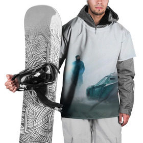 Накидка на куртку 3D с принтом Бегущий по лезвию в Тюмени, 100% полиэстер |  | Тематика изображения на принте: 2049 | blade runner | cyberpunk | андроид | бегущий по лезвию | кей | киберпанк | репликант | рик декарт
