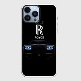 Чехол для iPhone 13 Pro Max с принтом Rolls Royce phantom в Тюмени,  |  | luxury | phantom | rich | rolls royce | rr | авто | автомобили | бренд | известные | логотип | машина | надписи | огни | ролс ройс | роскошь | тень | фары | черный