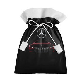 Подарочный 3D мешок с принтом Мерседес Будущего в Тюмени, 100% полиэстер | Размер: 29*39 см | mercedes | марка | машины | мерседес