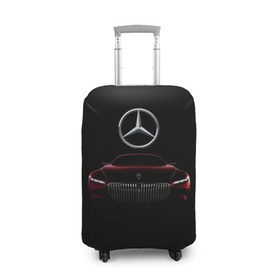 Чехол для чемодана 3D с принтом Мерседес Будущего в Тюмени, 86% полиэфир, 14% спандекс | двустороннее нанесение принта, прорези для ручек и колес | mercedes | марка | машины | мерседес