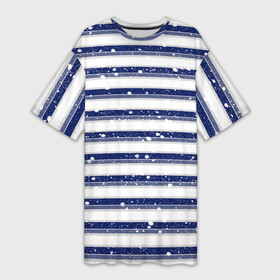 Платье-футболка 3D с принтом Морская в Тюмени,  |  | берет | корабль | море | морфлот | моряк | пароход | полоски | полосы | праздник | пятна | снег | тельняшка | флот | яхта