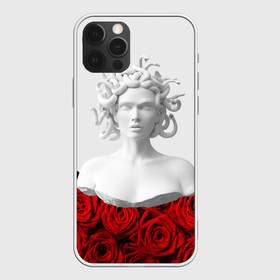 Чехол для iPhone 12 Pro Max с принтом GIRL SNAKE ROSES / РОЗЫ в Тюмени, Силикон |  | Тематика изображения на принте: букет | веты | красный | лепестки | модные | полосы | природа | растения | розочки | розы | сад | тренды | цвет | черный