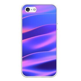 Чехол для iPhone 5/5S матовый с принтом Water Colors в Тюмени, Силикон | Область печати: задняя сторона чехла, без боковых панелей | абстракция | вода.цветные | волны | краски | море | радужные | розовый | синий | фиолетовый | цвет | цвета | яркие