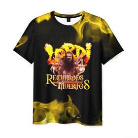 Мужская футболка 3D с принтом Recuerdos Muertos в Тюмени, 100% полиэфир | прямой крой, круглый вырез горловины, длина до линии бедер | глэм | группа | метал | монстры | рок | хард | хардрок | хэви | хэвиметал | шок | шокрок