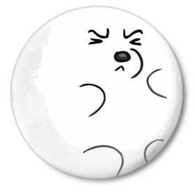 Значок с принтом Ёжик в Тюмени,  металл | круглая форма, металлическая застежка в виде булавки | Тематика изображения на принте: ежик