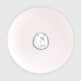 Тарелка с принтом Ёжик в Тюмени, фарфор | диаметр - 210 мм
диаметр для нанесения принта - 120 мм | ежик