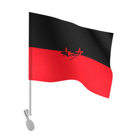 Флаг для автомобиля с принтом Группа Алиса в Тюмени, 100% полиэстер | Размер: 30*21 см | алиса | группа | красный | рок | черный