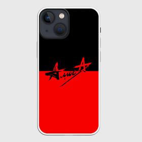 Чехол для iPhone 13 mini с принтом Флаг группа Алиса в Тюмени,  |  | Тематика изображения на принте: алиса | группа | красный | рок | черный