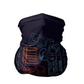 Бандана-труба 3D с принтом Blade Runner 2049 в Тюмени, 100% полиэстер, ткань с особыми свойствами — Activecool | плотность 150‒180 г/м2; хорошо тянется, но сохраняет форму | Тематика изображения на принте: 2049 | blade runner | bladerunner