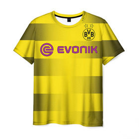 Мужская футболка 3D с принтом Borussia Dortmund в Тюмени, 100% полиэфир | прямой крой, круглый вырез горловины, длина до линии бедер | borussia | borussia dortmund | боруссия дортмунд | спорт | футбол