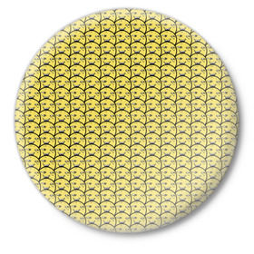 Значок с принтом ПеКа-фейс (YOBA) в Тюмени,  металл | круглая форма, металлическая застежка в виде булавки | Тематика изображения на принте: peka face | pekaface | пека | фасе