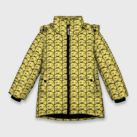 Зимняя куртка для девочек 3D с принтом ПеКа-фейс (YOBA) в Тюмени, ткань верха — 100% полиэстер; подклад — 100% полиэстер, утеплитель — 100% полиэстер. | длина ниже бедра, удлиненная спинка, воротник стойка и отстегивающийся капюшон. Есть боковые карманы с листочкой на кнопках, утяжки по низу изделия и внутренний карман на молнии. 

Предусмотрены светоотражающий принт на спинке, радужный светоотражающий элемент на пуллере молнии и на резинке для утяжки. | Тематика изображения на принте: peka face | pekaface | пека | фасе