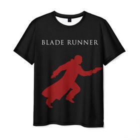 Мужская футболка 3D с принтом Blade Runner в Тюмени, 100% полиэфир | прямой крой, круглый вырез горловины, длина до линии бедер | 2049 | blade runner | bladerunner