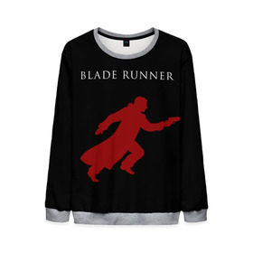 Мужской свитшот 3D с принтом Blade Runner в Тюмени, 100% полиэстер с мягким внутренним слоем | круглый вырез горловины, мягкая резинка на манжетах и поясе, свободная посадка по фигуре | Тематика изображения на принте: 2049 | blade runner | bladerunner