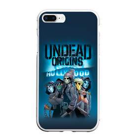 Чехол для iPhone 7Plus/8 Plus матовый с принтом Hollywood origins Undead в Тюмени, Силикон | Область печати: задняя сторона чехла, без боковых панелей | charlie scene | danny | funny man | hollywood | j dog | johnny 3 tears | undead | альтернативный | андед | голивуд | голливудская | группа | кранккор | метал | нежить | ню | реп | рок | рэп | рэпкор