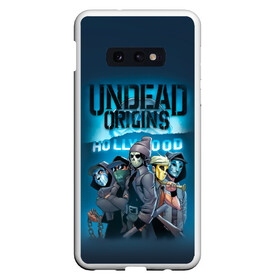 Чехол для Samsung S10E с принтом Hollywood origins Undead в Тюмени, Силикон | Область печати: задняя сторона чехла, без боковых панелей | charlie scene | danny | funny man | hollywood | j dog | johnny 3 tears | undead | альтернативный | андед | голивуд | голливудская | группа | кранккор | метал | нежить | ню | реп | рок | рэп | рэпкор