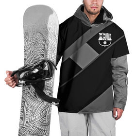 Накидка на куртку 3D с принтом FC Barcelona gray collection в Тюмени, 100% полиэстер |  | Тематика изображения на принте: fc barcelona | мяч | спорт | футбол | чеппионат