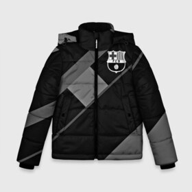Зимняя куртка для мальчиков 3D с принтом FC Barcelona gray collection в Тюмени, ткань верха — 100% полиэстер; подклад — 100% полиэстер, утеплитель — 100% полиэстер | длина ниже бедра, удлиненная спинка, воротник стойка и отстегивающийся капюшон. Есть боковые карманы с листочкой на кнопках, утяжки по низу изделия и внутренний карман на молнии. 

Предусмотрены светоотражающий принт на спинке, радужный светоотражающий элемент на пуллере молнии и на резинке для утяжки | Тематика изображения на принте: fc barcelona | мяч | спорт | футбол | чеппионат