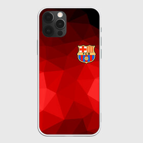 Чехол для iPhone 12 Pro Max с принтом FC Barcelona red polygon 2018 в Тюмени, Силикон |  | Тематика изображения на принте: fc barcelona | мяч | спорт | футбол | чеппионат